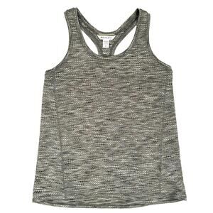 Athleta | Olive Green Ovals Texture Racer Back Tank Top Size S